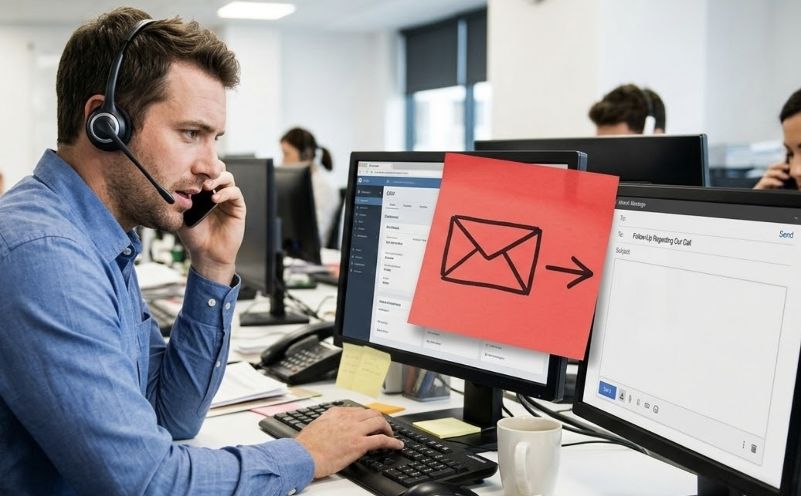 Automated follow-up email workflow for sales teams